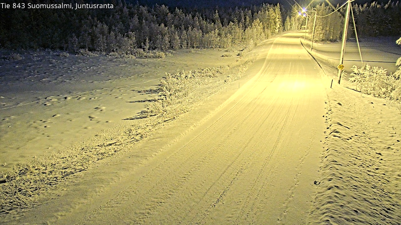 Kelikamerat Kuva Tie 843 Suomussalmi, Juntusranta, Suomussalmi, Kainuu