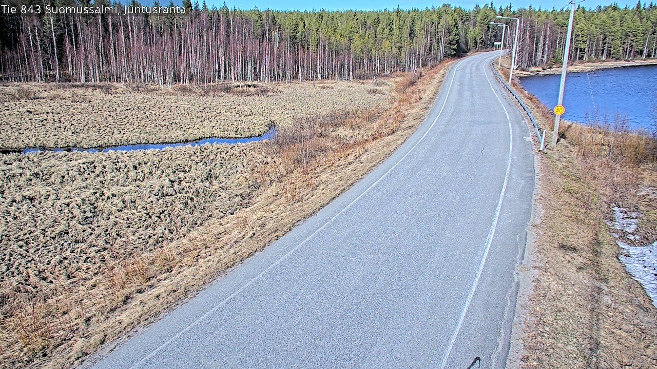 Kelikamerat Kuva Tie 843 Suomussalmi, Juntusranta, Suomussalmi, Kainuu