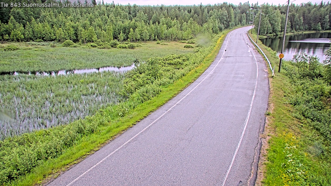 Kelikamerat Kuva Tie 843 Suomussalmi, Juntusranta, Suomussalmi, Kainuu