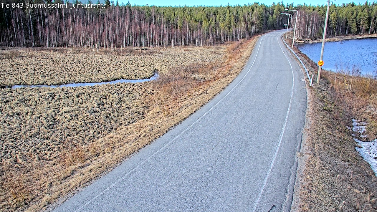 Kelikamerat Kuva Tie 843 Suomussalmi, Juntusranta, Suomussalmi, Kainuu