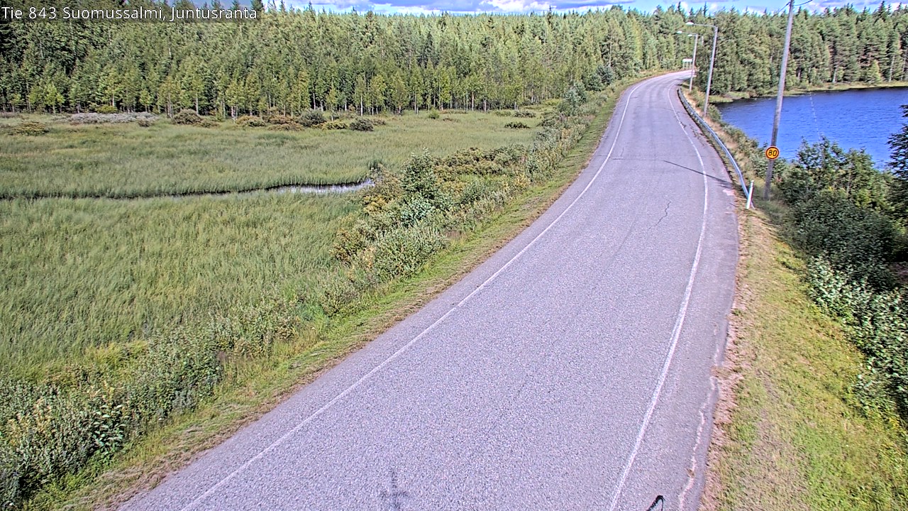 Kelikamerat Kuva Tie 843 Suomussalmi, Juntusranta, Suomussalmi, Kainuu