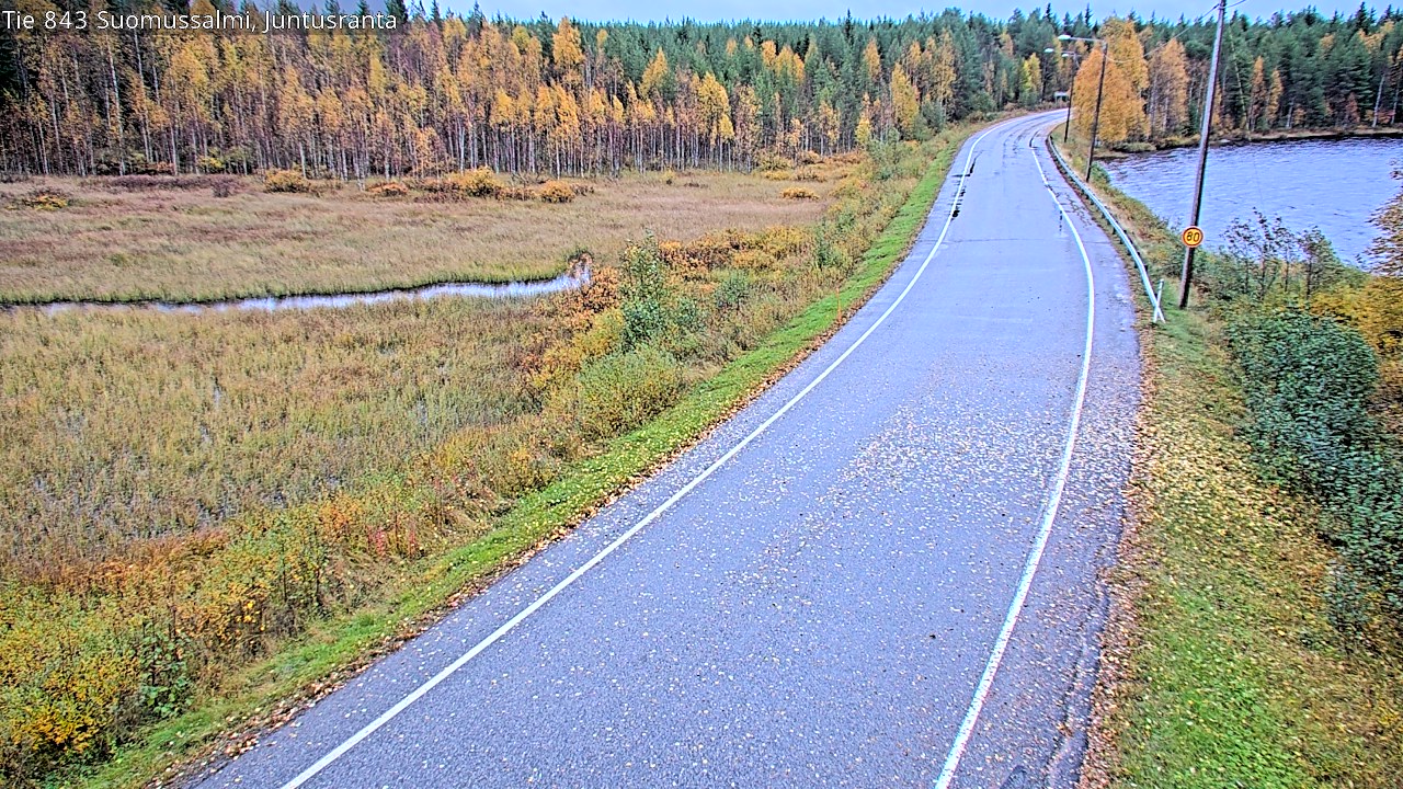 Weather Camera Image Road 843 Suomussalmi, Juntusranta, Suomussalmi, Kainuu
