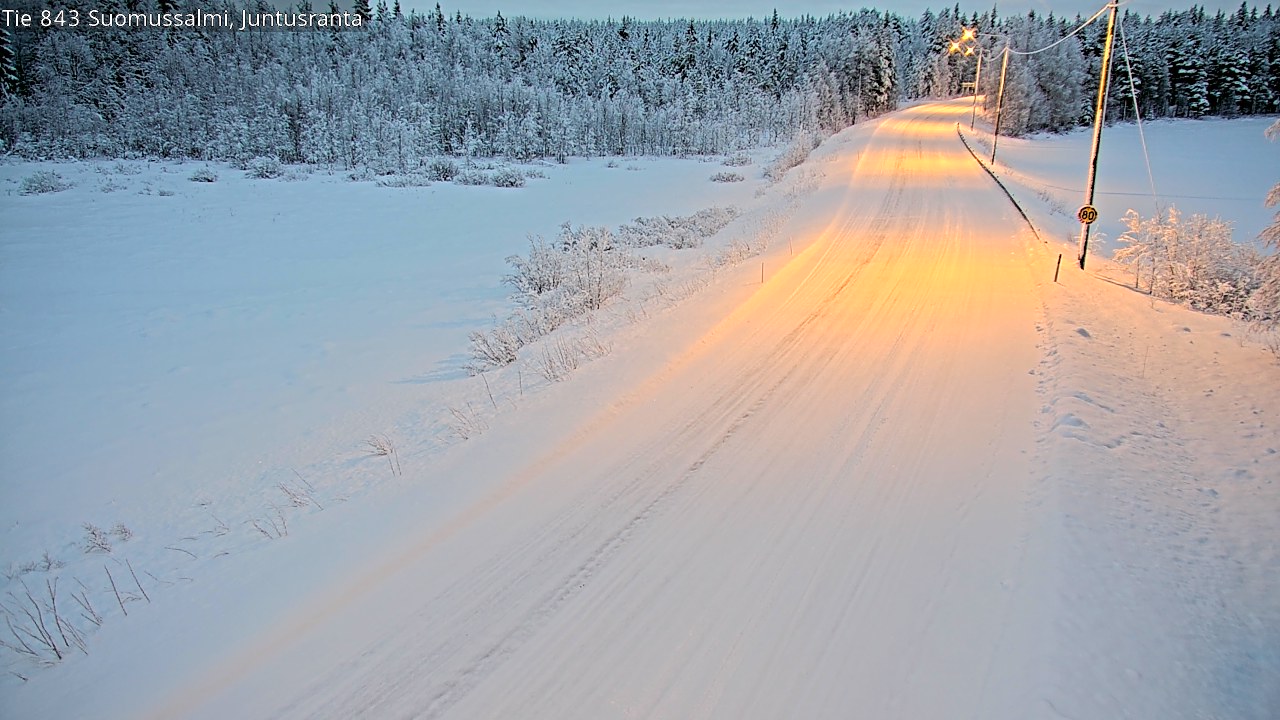 Kelikamerat Kuva Tie 843 Suomussalmi, Juntusranta, Suomussalmi, Kainuu