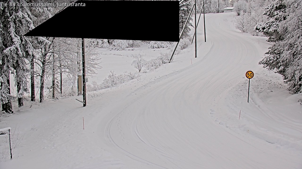 Kelikamerat Kuva Tie 843 Suomussalmi, Juntusranta, Suomussalmi, Kainuu