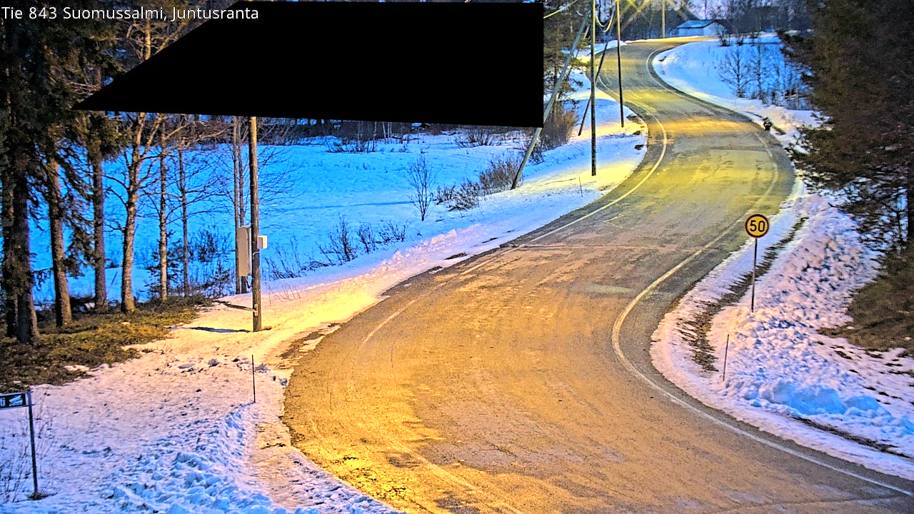 Kelikamerat Kuva Tie 843 Suomussalmi, Juntusranta, Suomussalmi, Kainuu