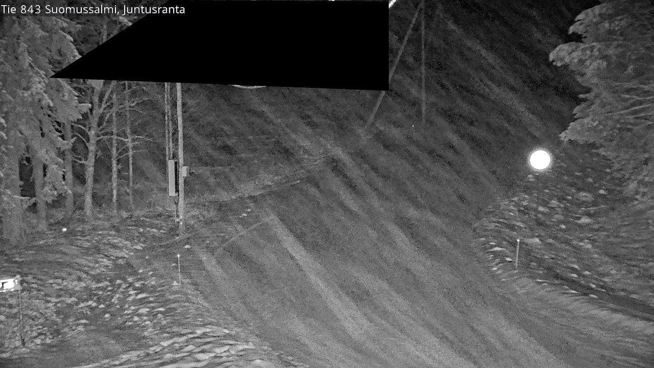 Weather Camera Image Road 843 Suomussalmi, Juntusranta, Suomussalmi, Kainuu