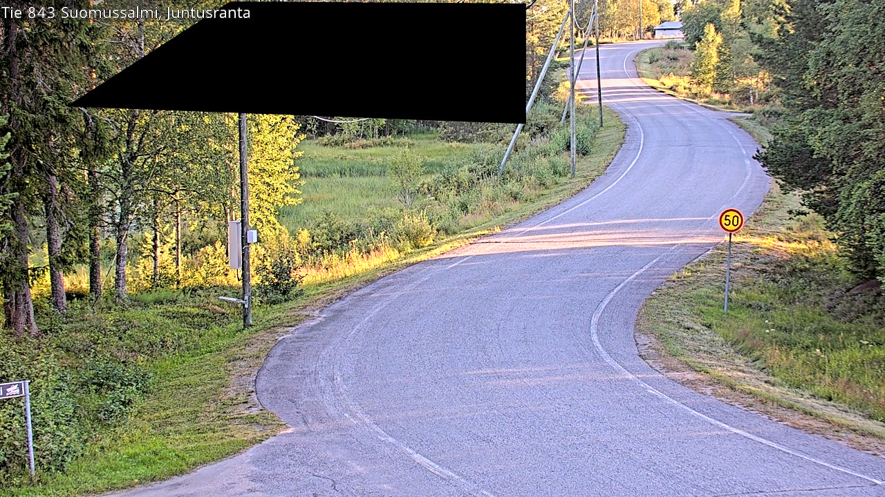 Kelikamerat Kuva Tie 843 Suomussalmi, Juntusranta, Suomussalmi, Kainuu