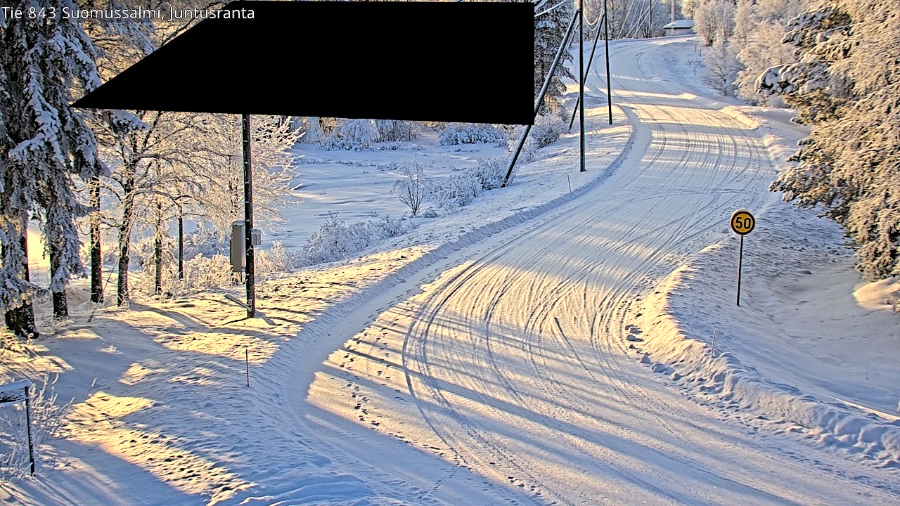 Kelikamerat Kuva Tie 843 Suomussalmi, Juntusranta, Suomussalmi, Kainuu