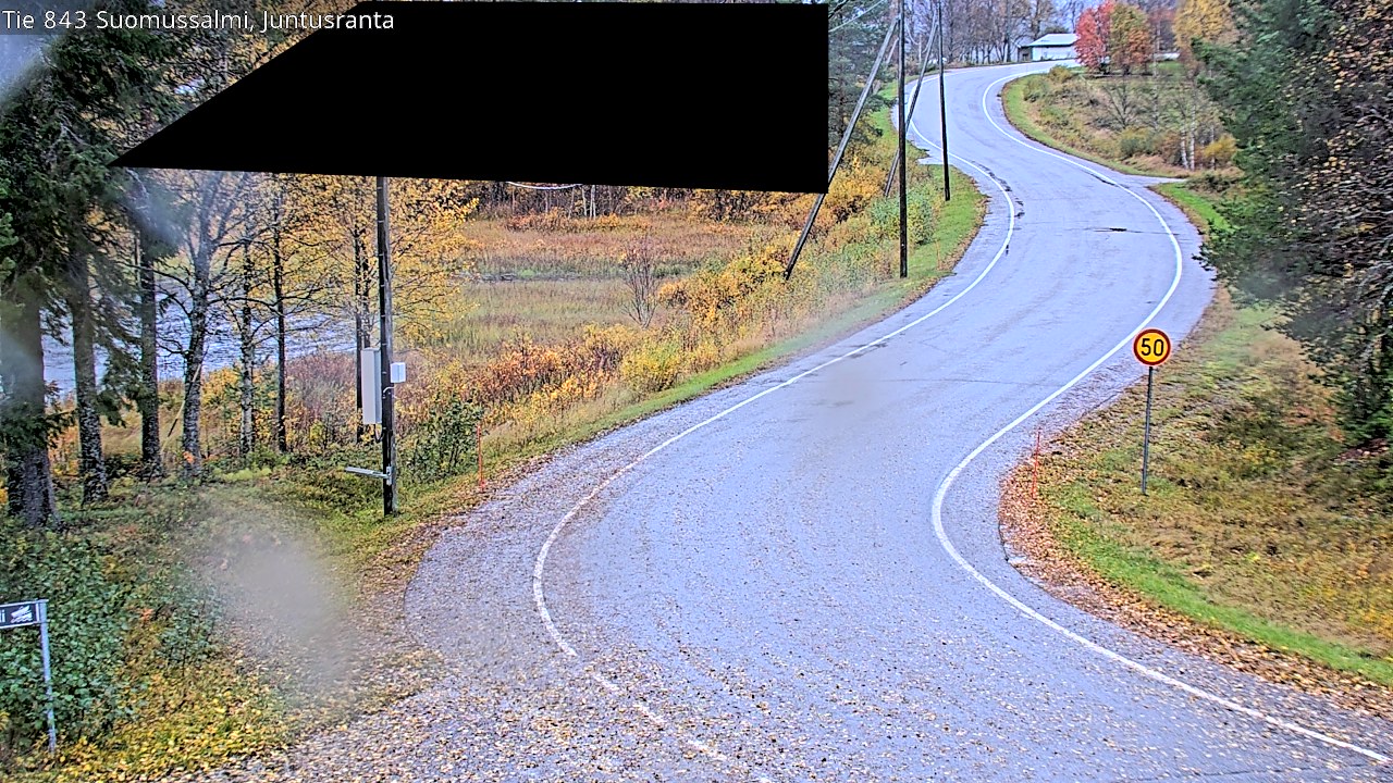 Weather Camera Image Road 843 Suomussalmi, Juntusranta, Suomussalmi, Kainuu