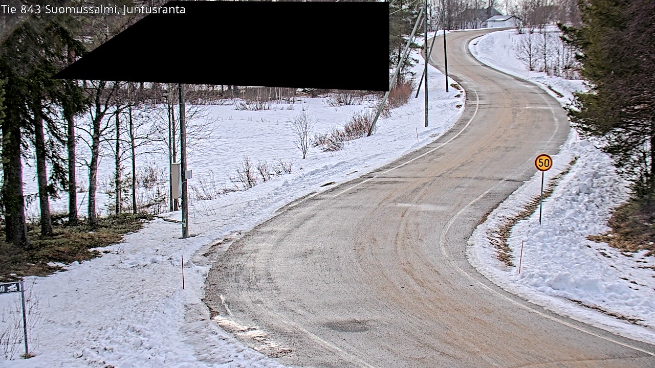 Kelikamerat Kuva Tie 843 Suomussalmi, Juntusranta, Suomussalmi, Kainuu