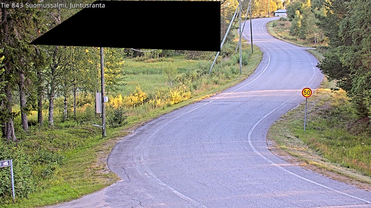 Kelikamerat Kuva Tie 843 Suomussalmi, Juntusranta, Suomussalmi, Kainuu