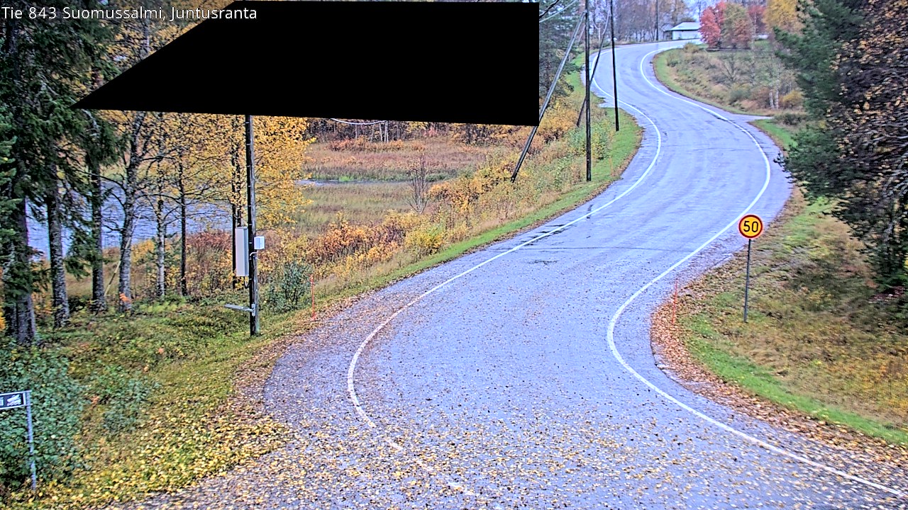 Weather Camera Image Road 843 Suomussalmi, Juntusranta, Suomussalmi, Kainuu