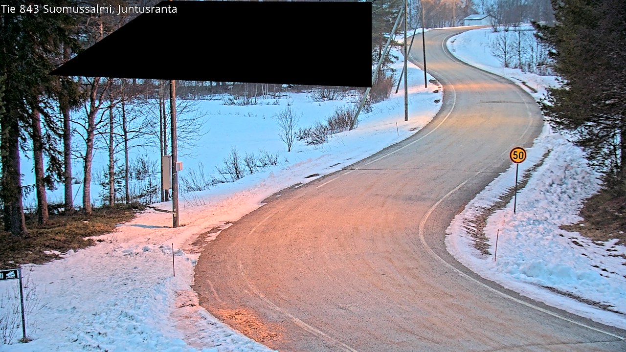 Kelikamerat Kuva Tie 843 Suomussalmi, Juntusranta, Suomussalmi, Kainuu