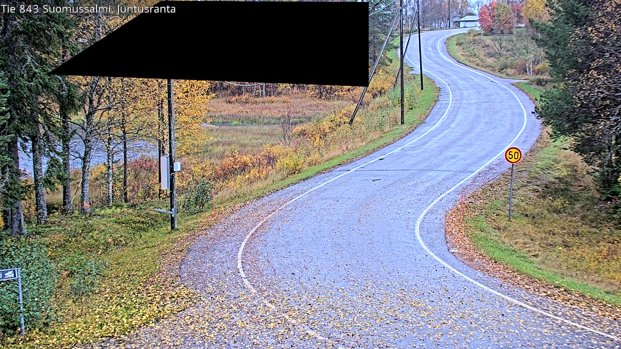 Weather Camera Image Road 843 Suomussalmi, Juntusranta, Suomussalmi, Kainuu