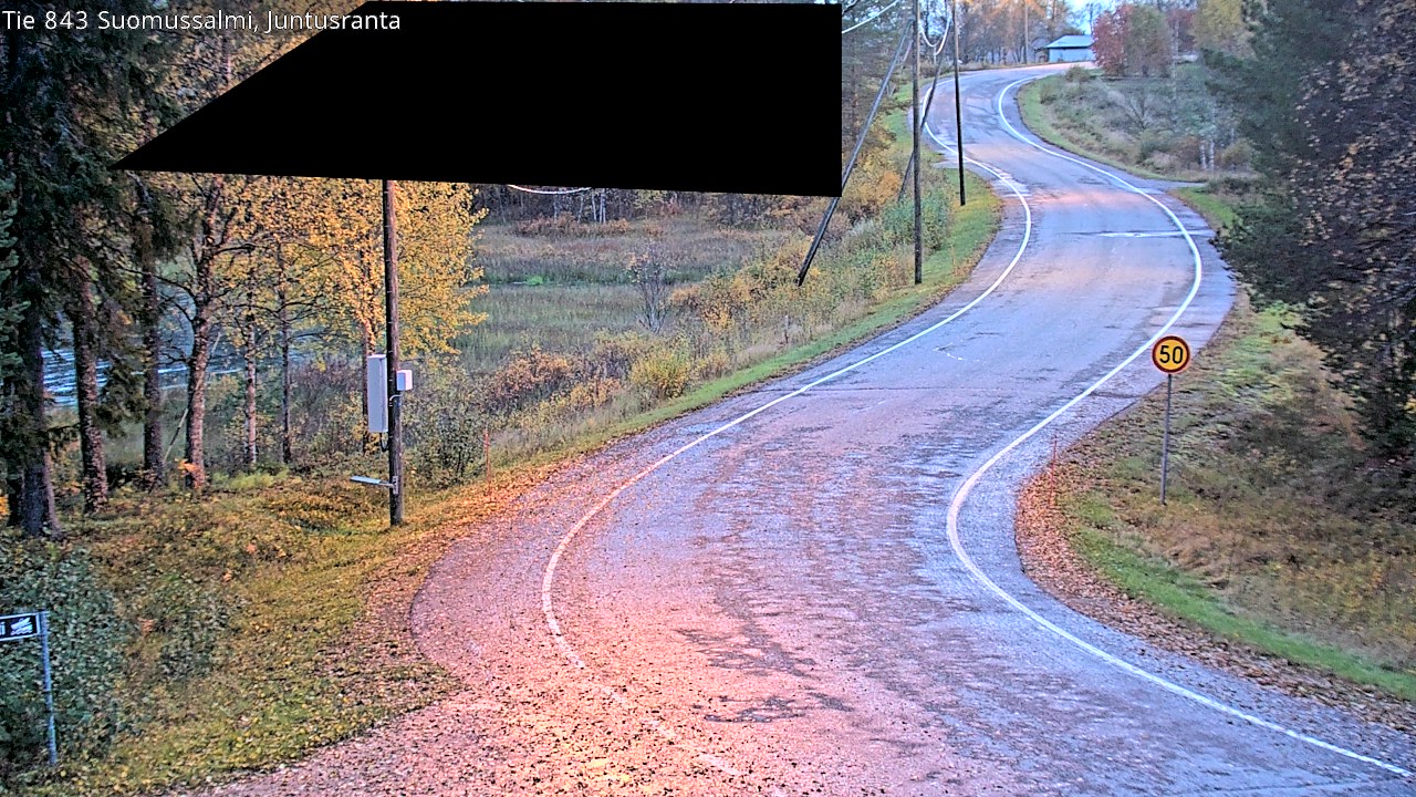 Kelikamerat Kuva Tie 843 Suomussalmi, Juntusranta, Suomussalmi, Kainuu