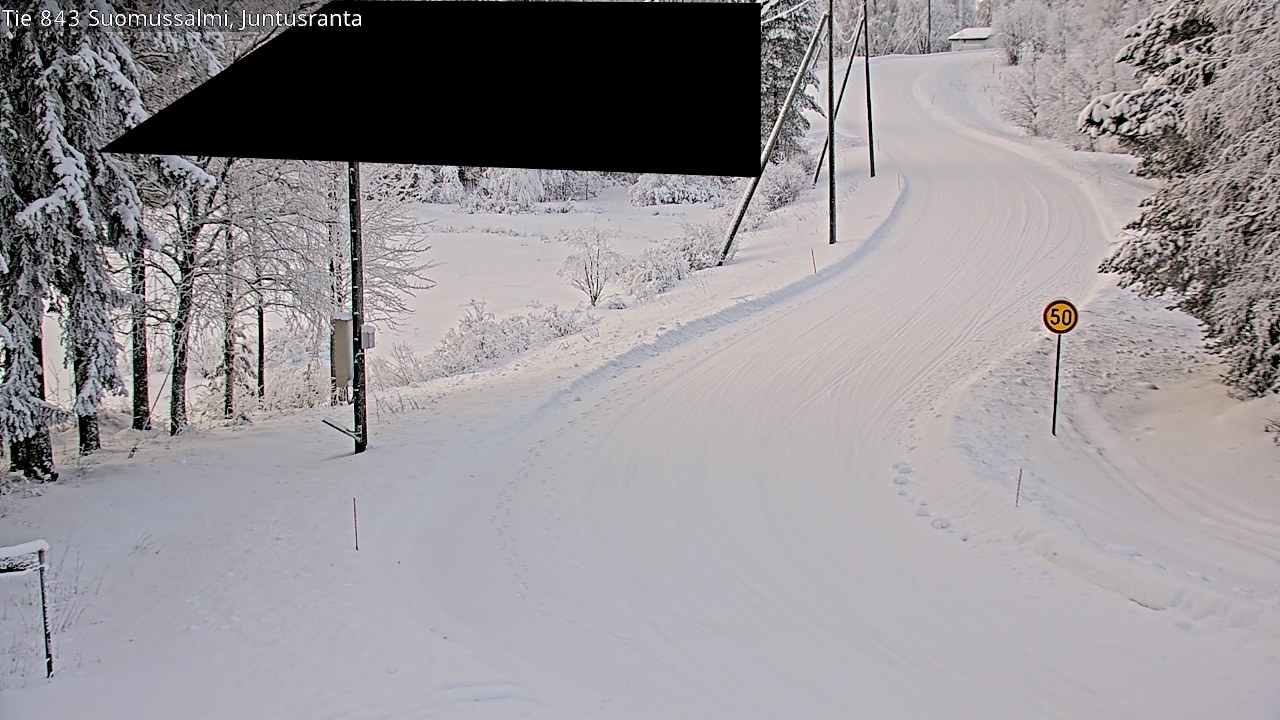 Kelikamerat Kuva Tie 843 Suomussalmi, Juntusranta, Suomussalmi, Kainuu