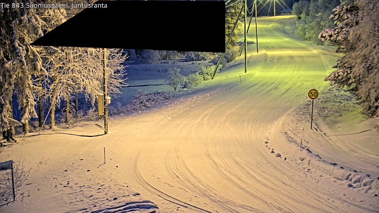 Kelikamerat Kuva Tie 843 Suomussalmi, Juntusranta, Suomussalmi, Kainuu