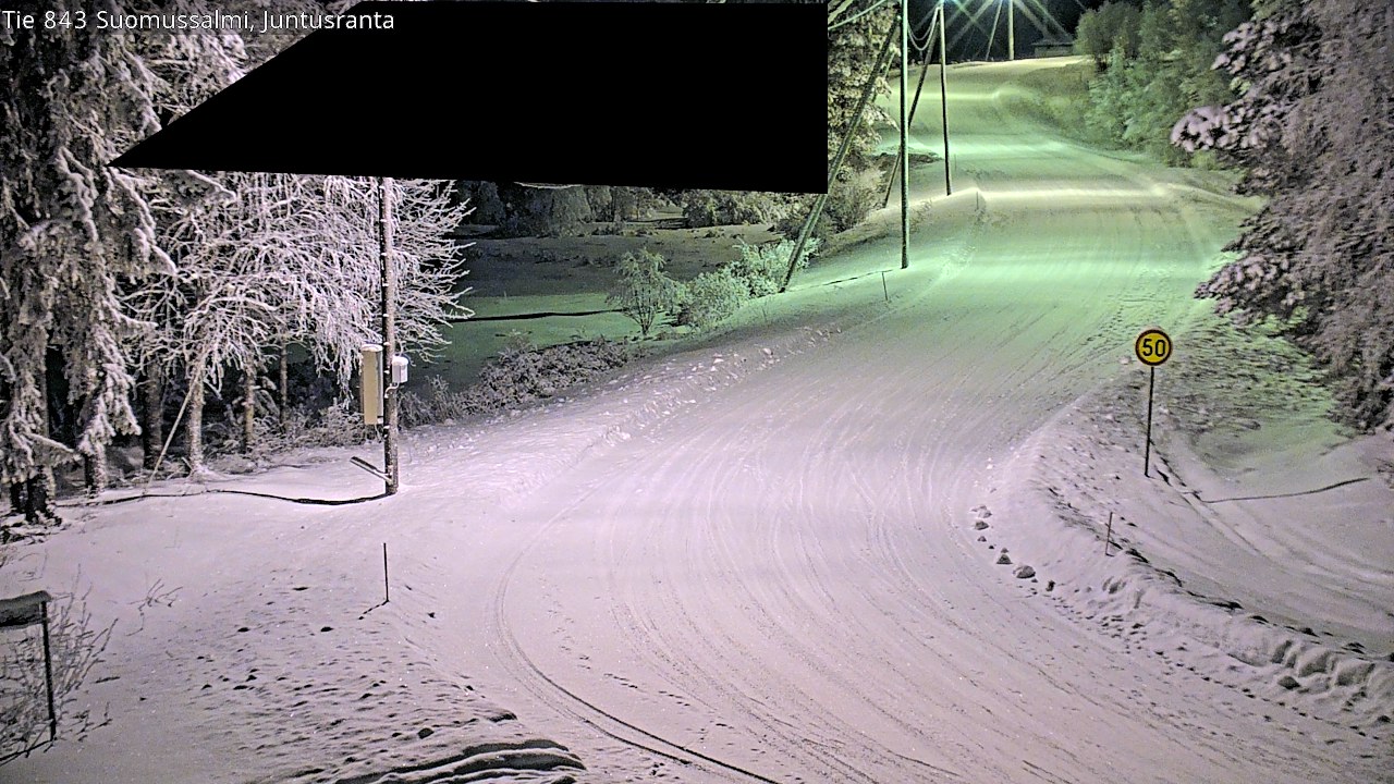 Kelikamerat Kuva Tie 843 Suomussalmi, Juntusranta, Suomussalmi, Kainuu