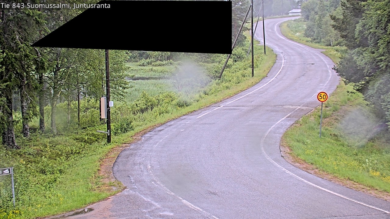 Weather Camera Image Road 843 Suomussalmi, Juntusranta, Suomussalmi, Kainuu