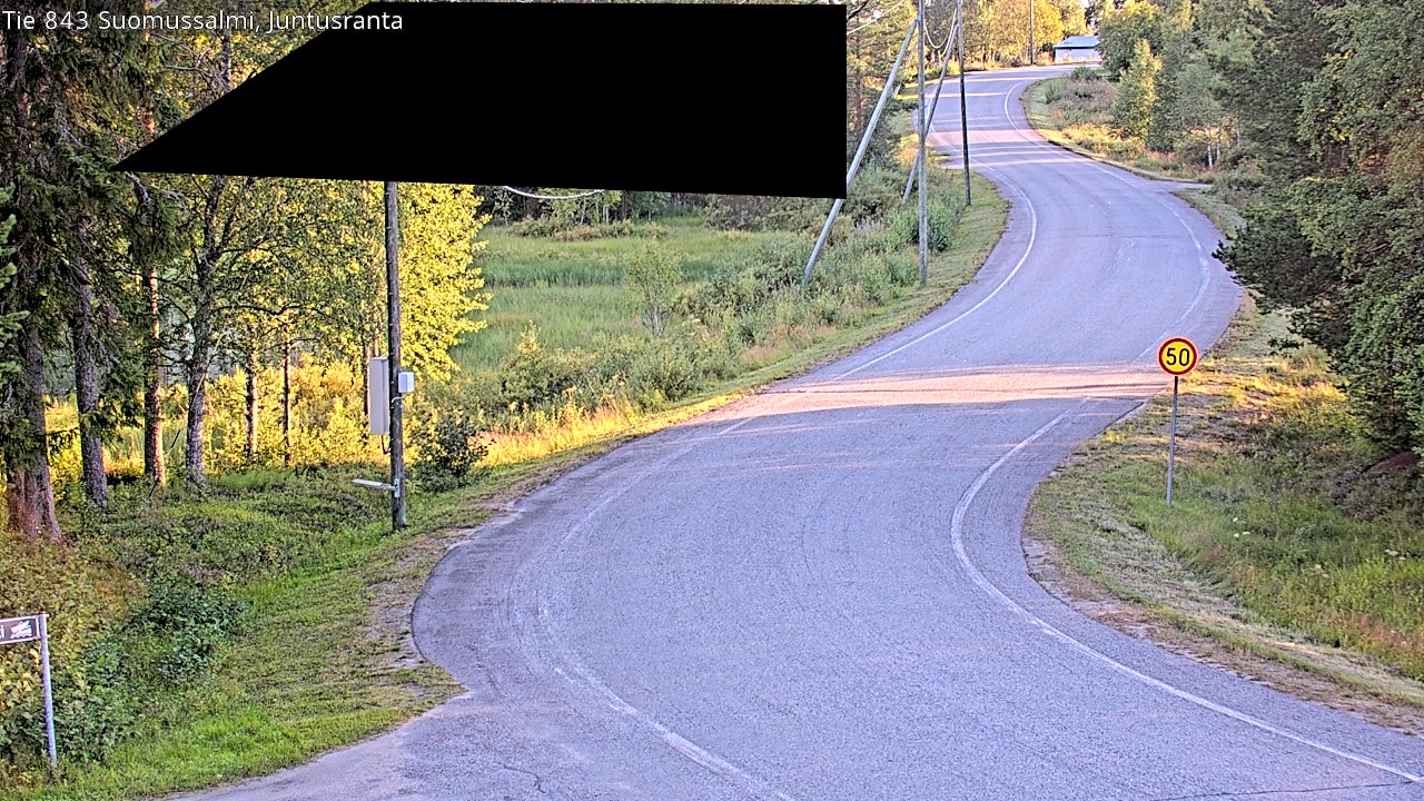 Kelikamerat Kuva Tie 843 Suomussalmi, Juntusranta, Suomussalmi, Kainuu