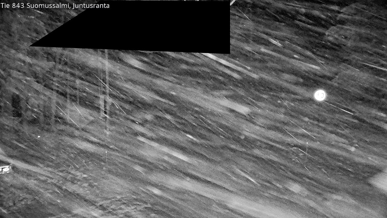 Weather Camera Image Road 843 Suomussalmi, Juntusranta, Suomussalmi, Kainuu