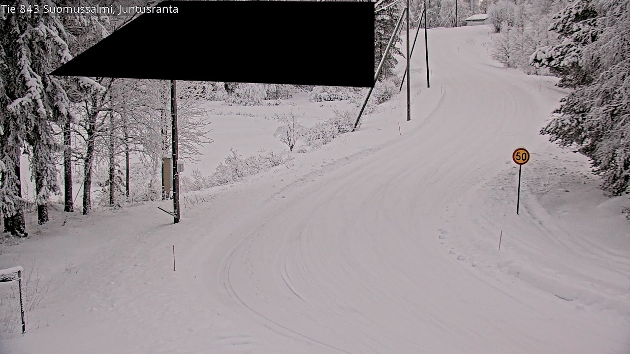 Kelikamerat Kuva Tie 843 Suomussalmi, Juntusranta, Suomussalmi, Kainuu