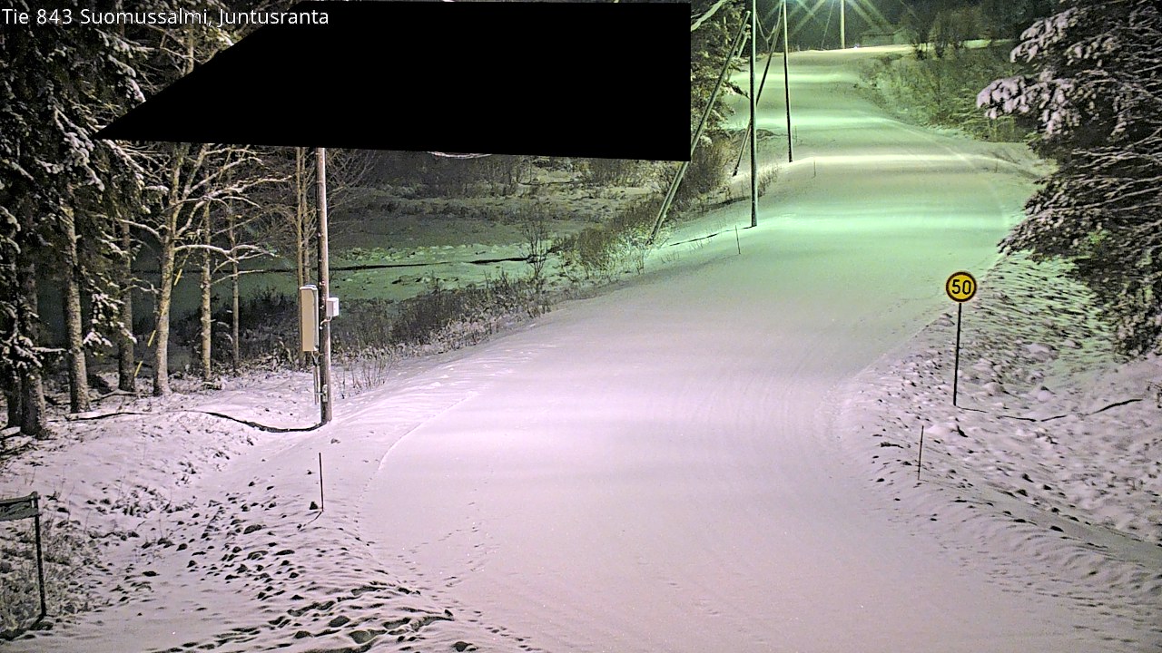 Weather Camera Image Road 843 Suomussalmi, Juntusranta, Suomussalmi, Kainuu