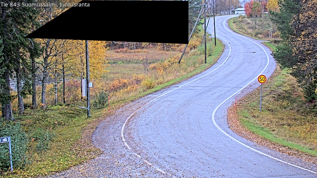 Kelikamerat Kuva Tie 843 Suomussalmi, Juntusranta, Suomussalmi, Kainuu