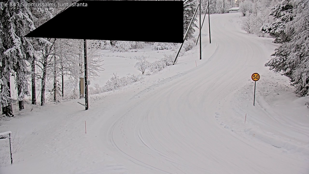 Kelikamerat Kuva Tie 843 Suomussalmi, Juntusranta, Suomussalmi, Kainuu