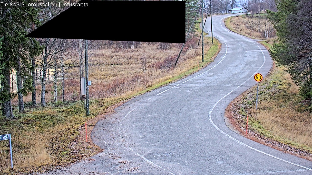 Kelikamerat Kuva Tie 843 Suomussalmi, Juntusranta, Suomussalmi, Kainuu