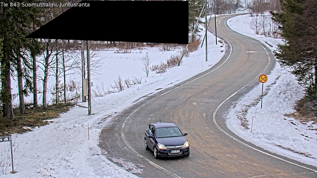 Kelikamerat Kuva Tie 843 Suomussalmi, Juntusranta, Suomussalmi, Kainuu