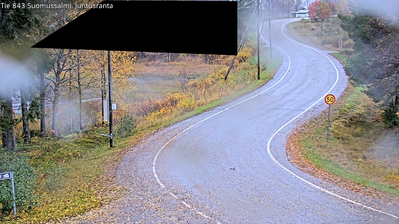 Weather Camera Image Road 843 Suomussalmi, Juntusranta, Suomussalmi, Kainuu