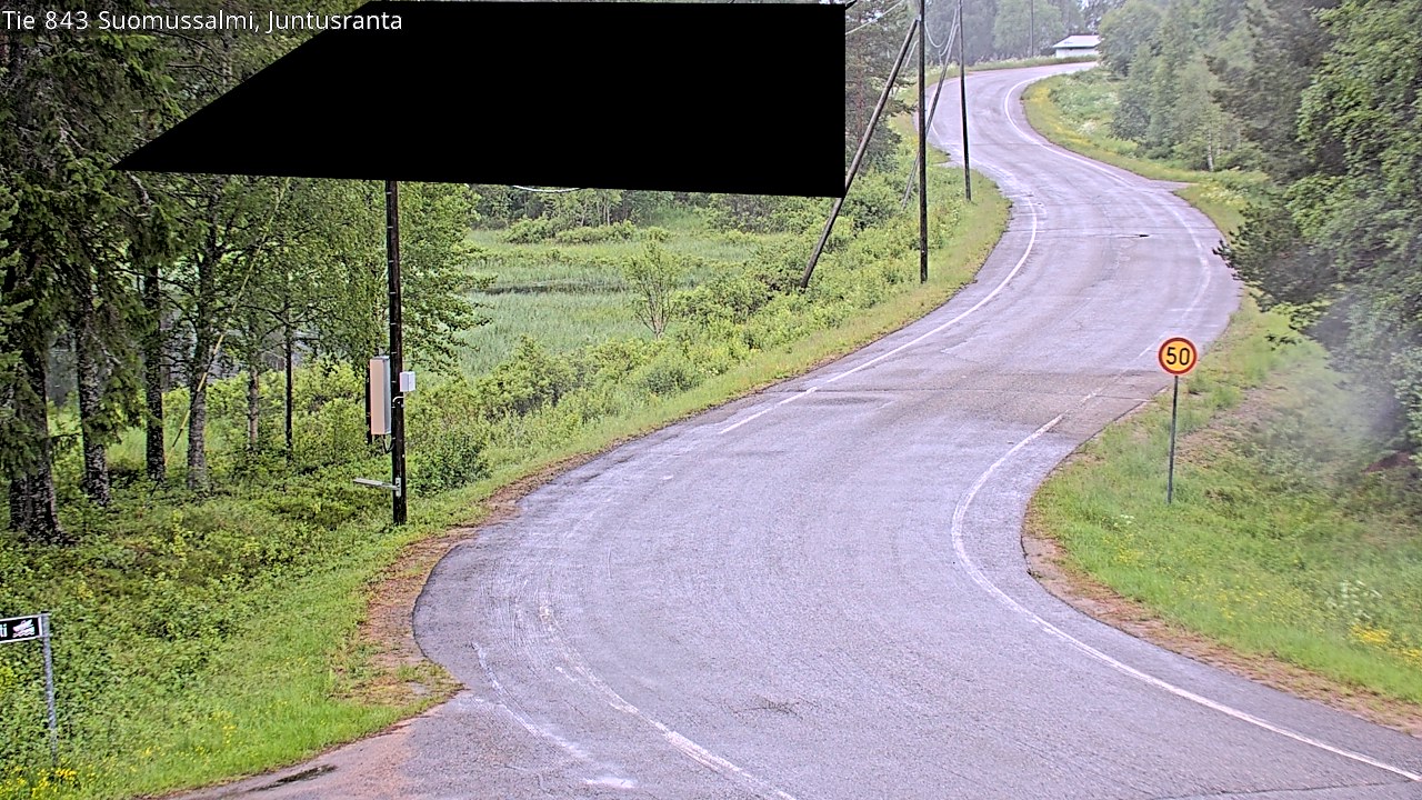 Weather Camera Image Road 843 Suomussalmi, Juntusranta, Suomussalmi, Kainuu