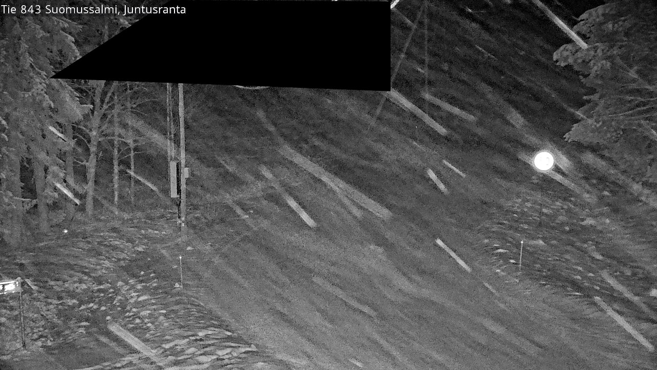 Weather Camera Image Road 843 Suomussalmi, Juntusranta, Suomussalmi, Kainuu