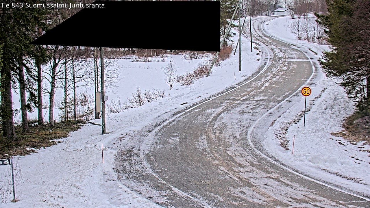Kelikamerat Kuva Tie 843 Suomussalmi, Juntusranta, Suomussalmi, Kainuu
