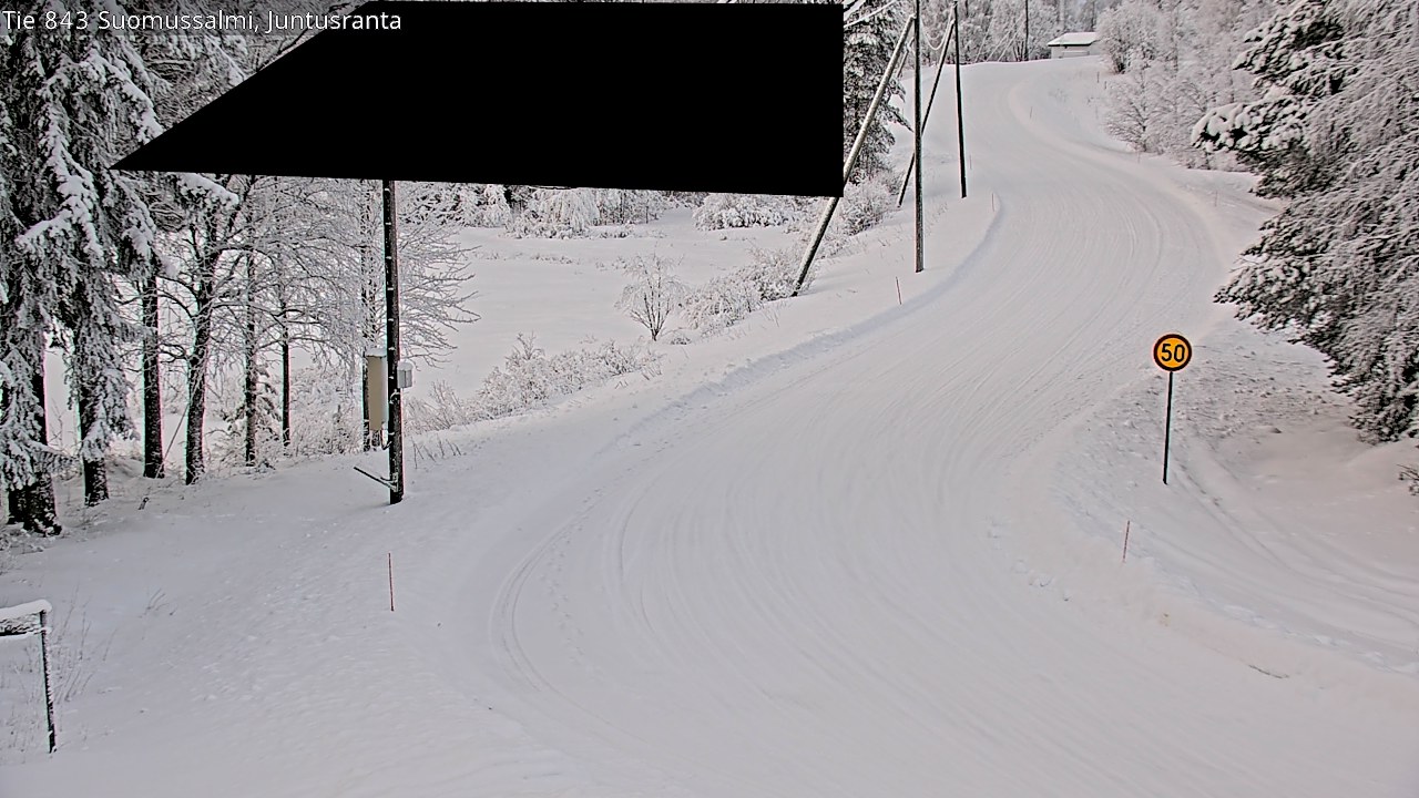 Kelikamerat Kuva Tie 843 Suomussalmi, Juntusranta, Suomussalmi, Kainuu