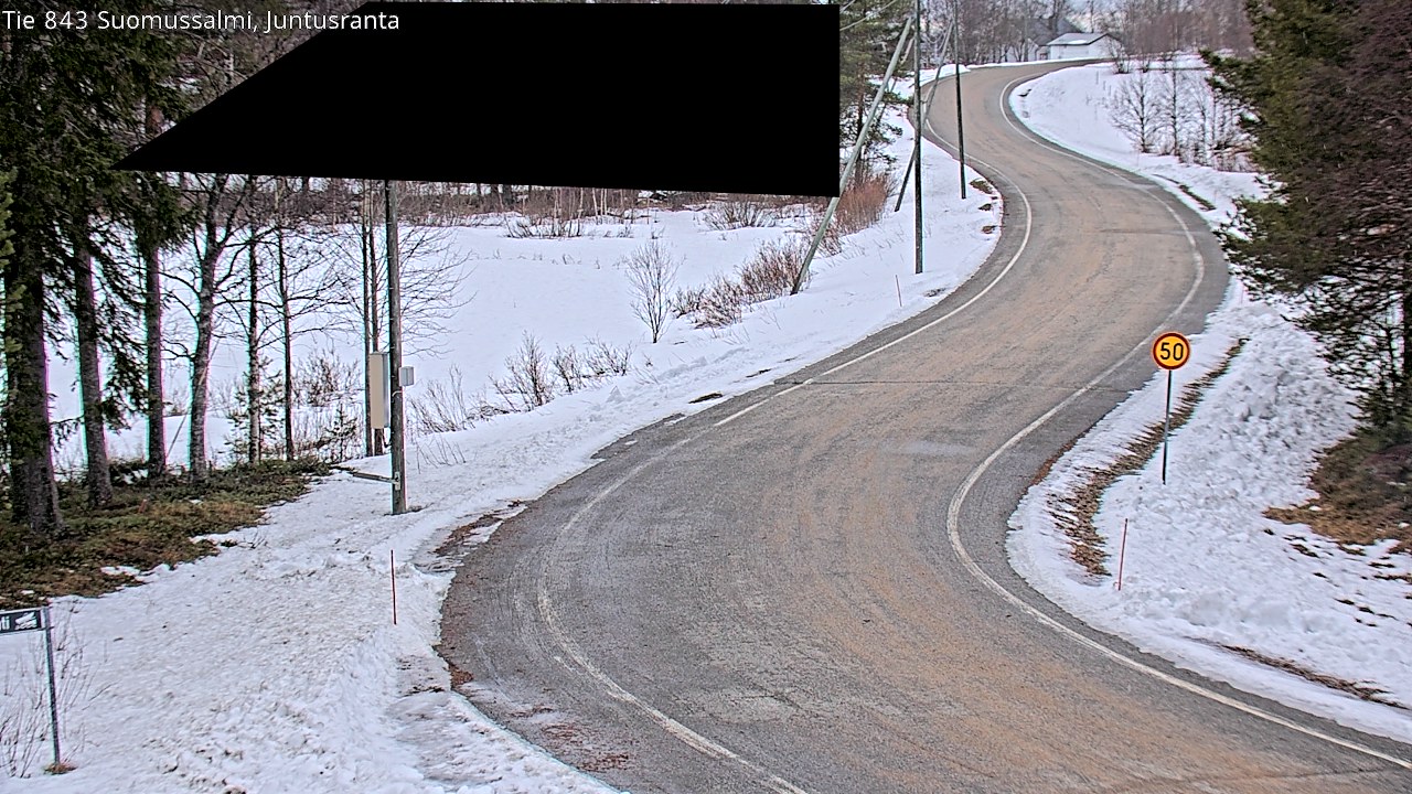 Kelikamerat Kuva Tie 843 Suomussalmi, Juntusranta, Suomussalmi, Kainuu