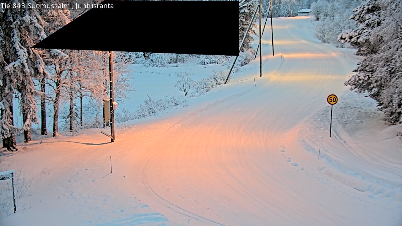 Kelikamerat Kuva Tie 843 Suomussalmi, Juntusranta, Suomussalmi, Kainuu