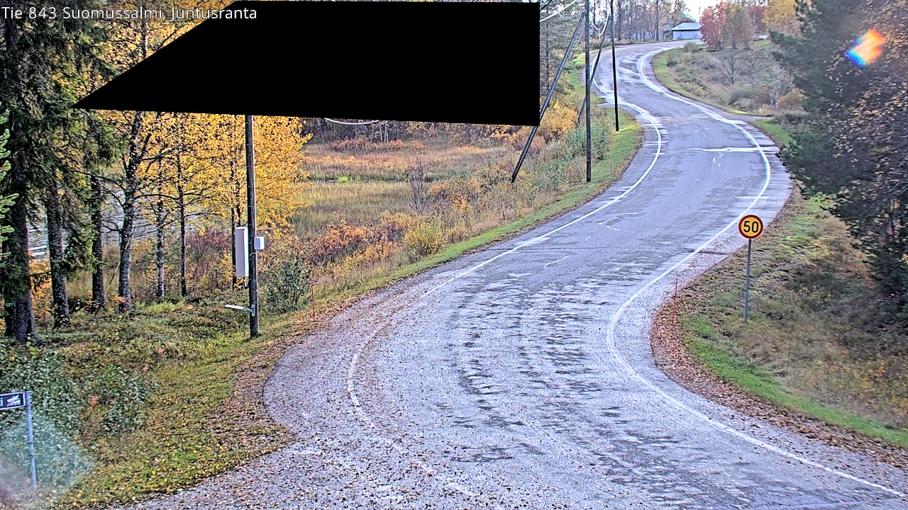 Kelikamerat Kuva Tie 843 Suomussalmi, Juntusranta, Suomussalmi, Kainuu