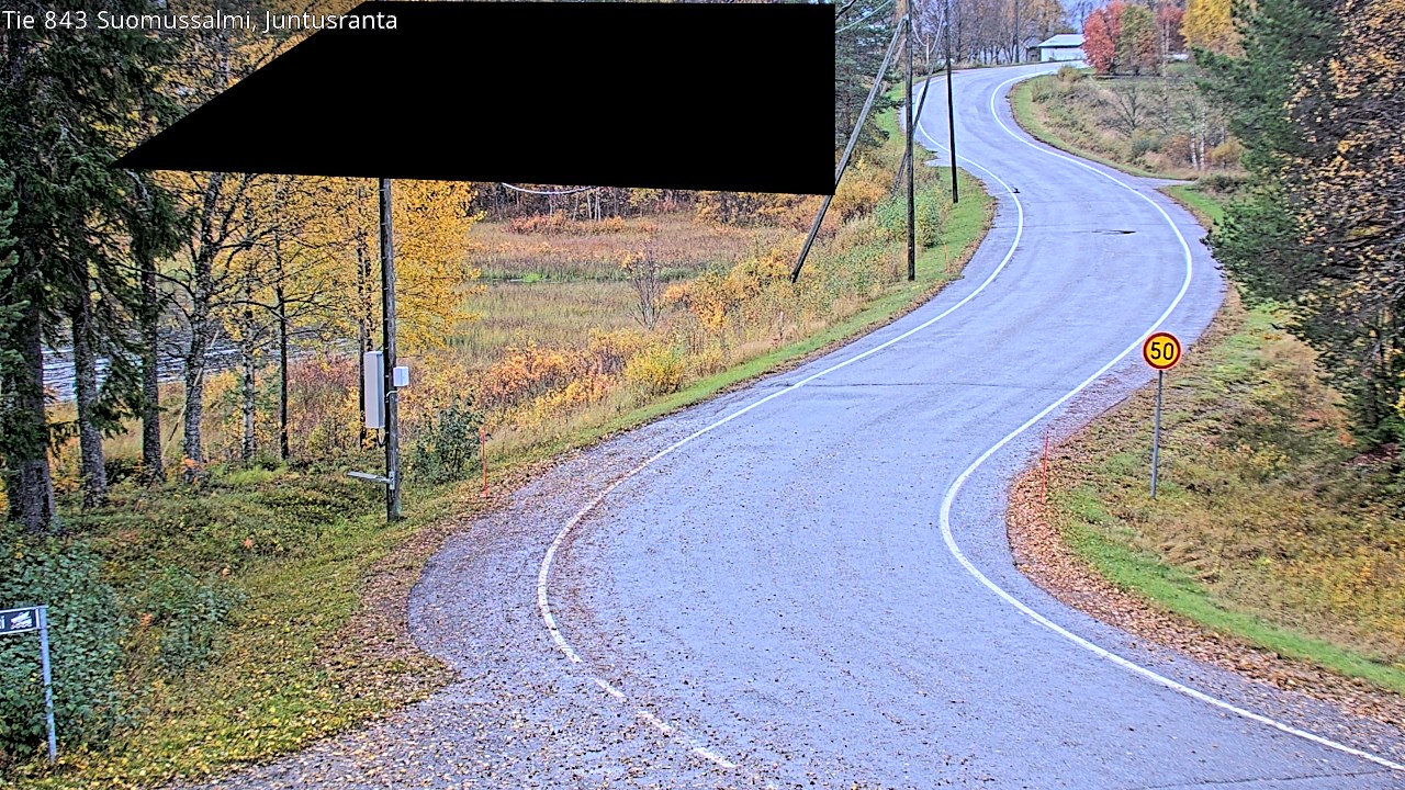Kelikamerat Kuva Tie 843 Suomussalmi, Juntusranta, Suomussalmi, Kainuu