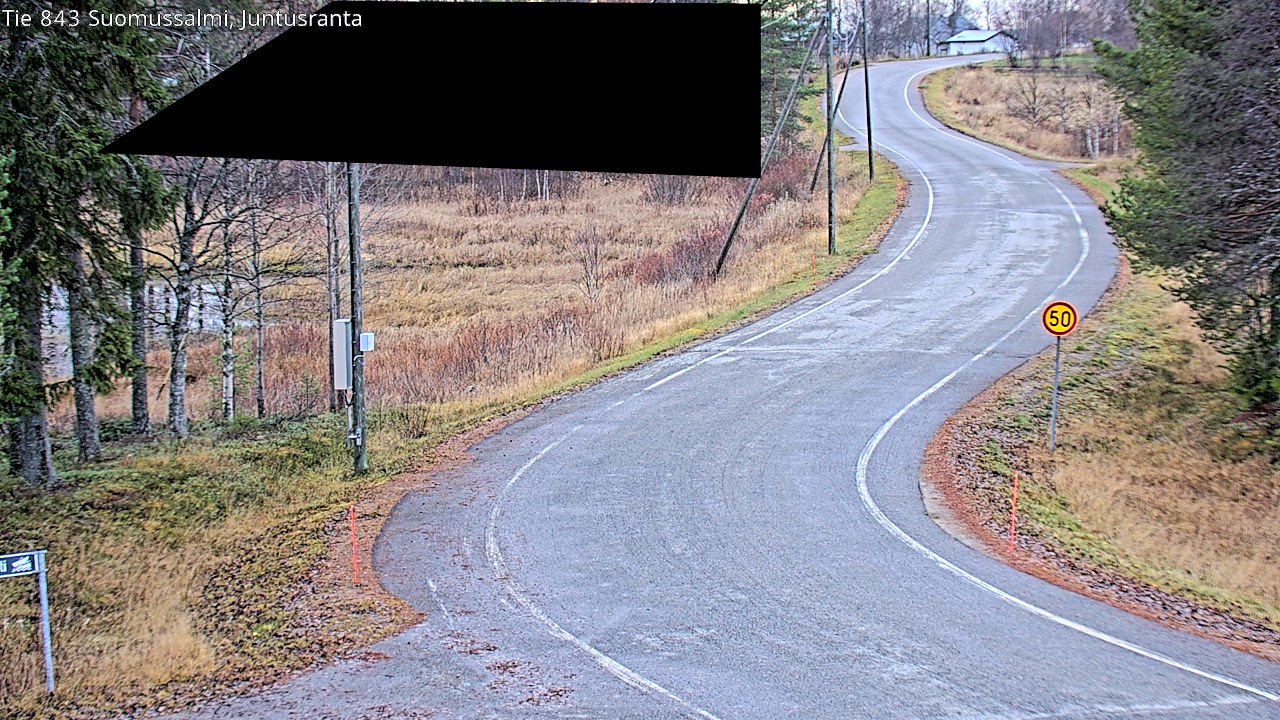 Kelikamerat Kuva Tie 843 Suomussalmi, Juntusranta, Suomussalmi, Kainuu