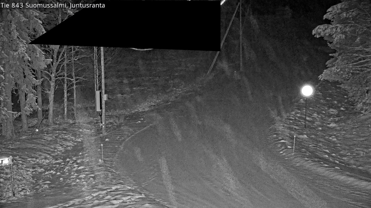 Weather Camera Image Road 843 Suomussalmi, Juntusranta, Suomussalmi, Kainuu