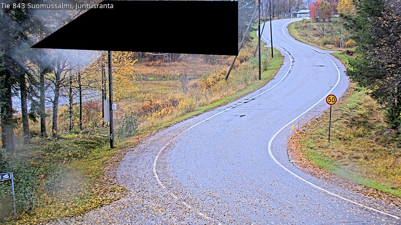 Weather Camera Image Road 843 Suomussalmi, Juntusranta, Suomussalmi, Kainuu