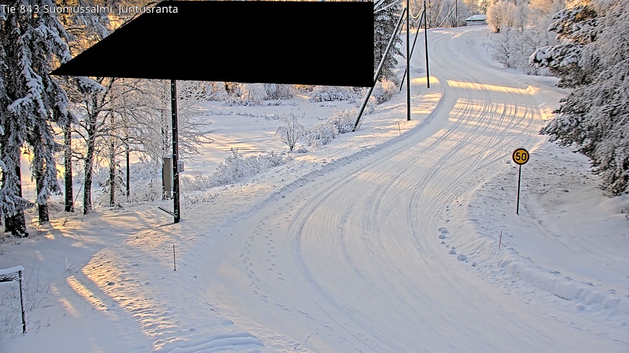 Kelikamerat Kuva Tie 843 Suomussalmi, Juntusranta, Suomussalmi, Kainuu