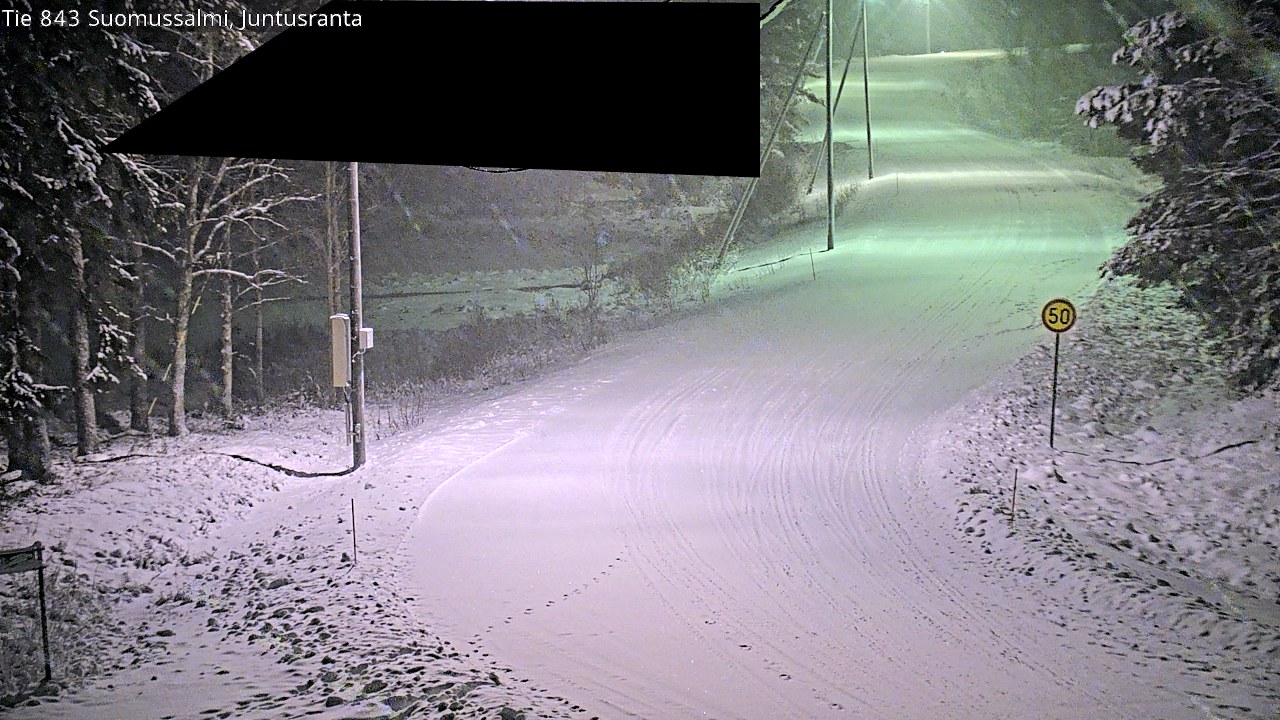 Weather Camera Image Road 843 Suomussalmi, Juntusranta, Suomussalmi, Kainuu