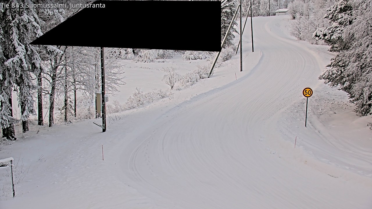 Kelikamerat Kuva Tie 843 Suomussalmi, Juntusranta, Suomussalmi, Kainuu