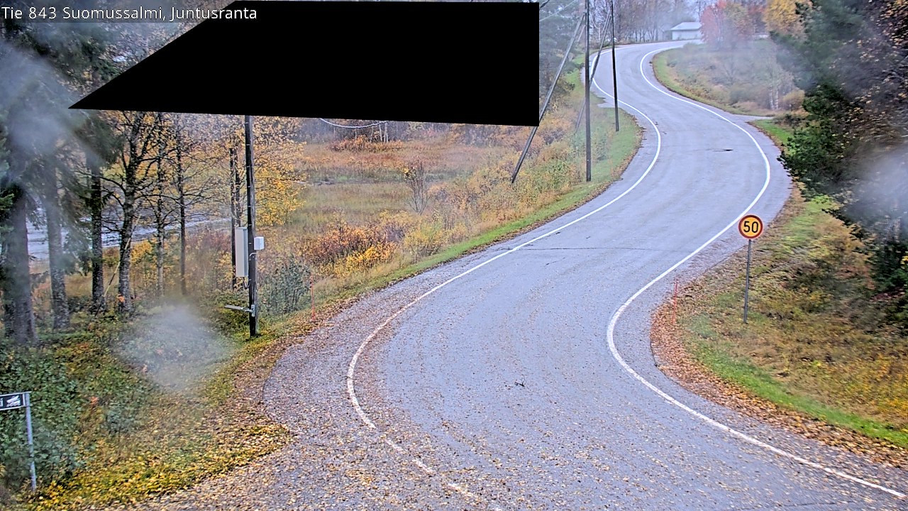 Weather Camera Image Road 843 Suomussalmi, Juntusranta, Suomussalmi, Kainuu