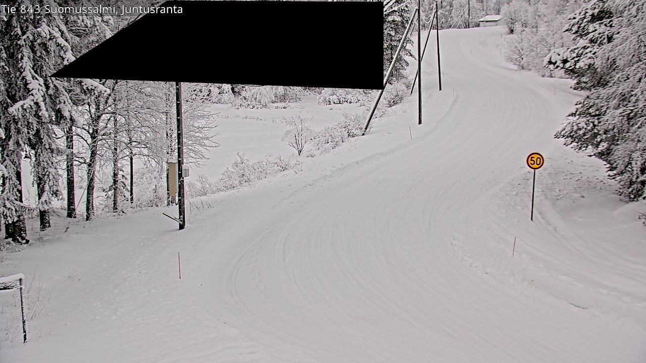 Kelikamerat Kuva Tie 843 Suomussalmi, Juntusranta, Suomussalmi, Kainuu