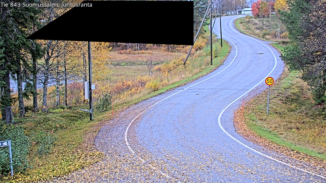 Weather Camera Image Road 843 Suomussalmi, Juntusranta, Suomussalmi, Kainuu