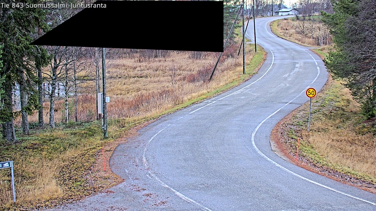 Kelikamerat Kuva Tie 843 Suomussalmi, Juntusranta, Suomussalmi, Kainuu